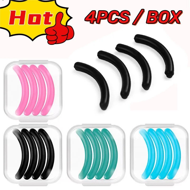 4 ชิ้น เปลี่ยนแผ่นดัดขนตา / ยางยืดหยุ่น นุ่ม ม้วน แถบ / ที่มีสีสัน ไม่แตกหัก คลิปขนตา เครื่องมือเติม