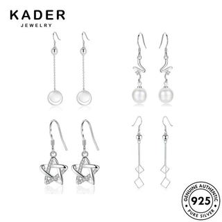 KADER JEWELRY เพชร แฟชั่น แท้ ตุ้มหู 925 ผู้หญิง ต่างหู ห่วง เงิน M142