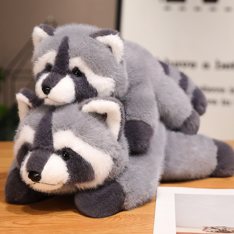 30/45/65 ซม.นุ่มมาก Raccoon ตุ๊กตาของเล่นตุ๊กตาสัตว์ป่า Fluffy Plushies ตุ๊กตาน่ารักหมอนตกแต่งบ้านของขวัญวันเกิดเด็ก