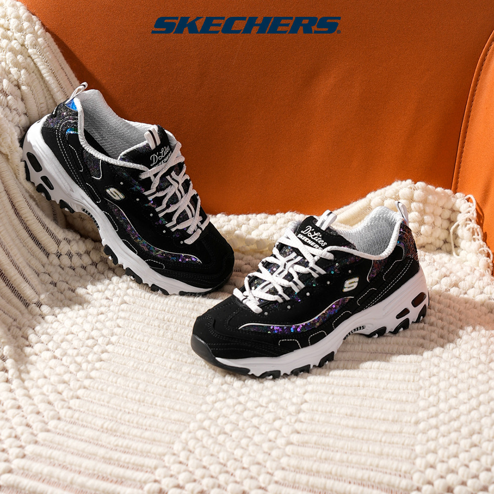 Skechers สเก็ตเชอร์ส รองเท้า ผู้หญิง Sport D'Lites 1.0 Shoes - 11916-BKW