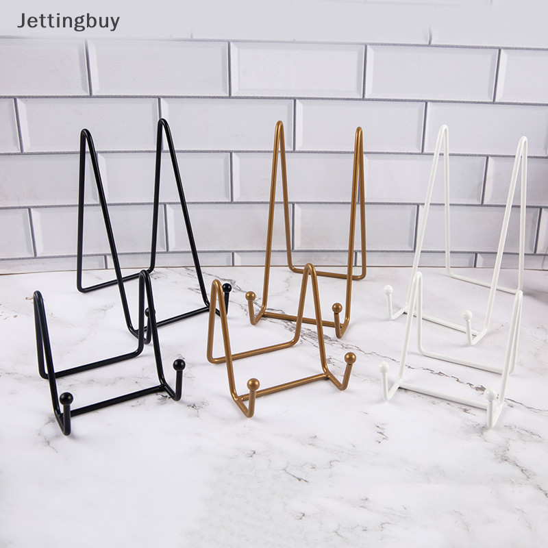 [Jettingbuy ] Iron Art Magazine Display Stand Dish Rack Plate Bowl Picture Frame Photo Book New Stock