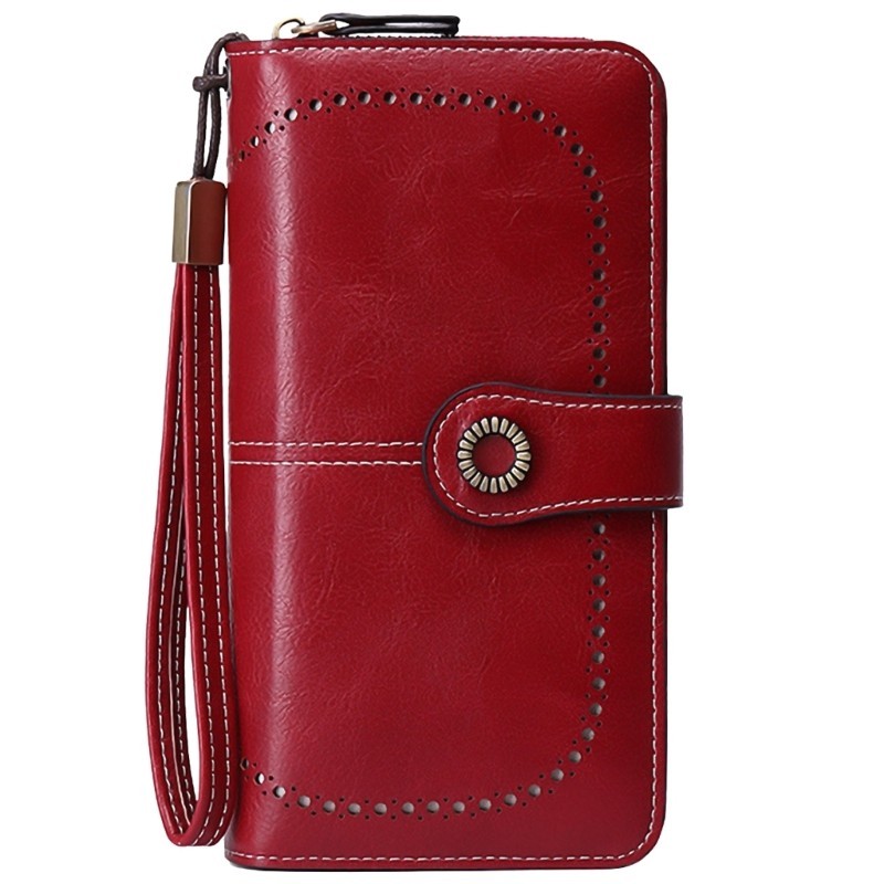 Kiss Woman Wallets PU Leather Purse Long Wallets with Card Slots Large Capacity Wallets Protections 