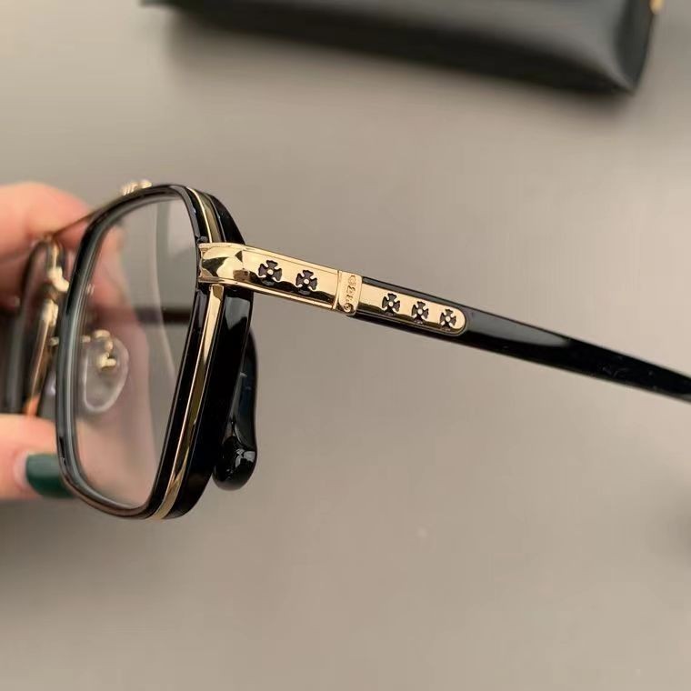 แฟชั่นสไตล์เกาหลีแว่นตาเกรดสําหรับผู้ชายป้องกันแสงสีฟ้าป้องกันรังสีนักบินวินเทจที่เรียบง่ายแว่นอ่านหนังสือเดิมขนาดใหญ่เปลี่ยนเลนส์สายตา เอสพีจี106 - รูปที่ 4