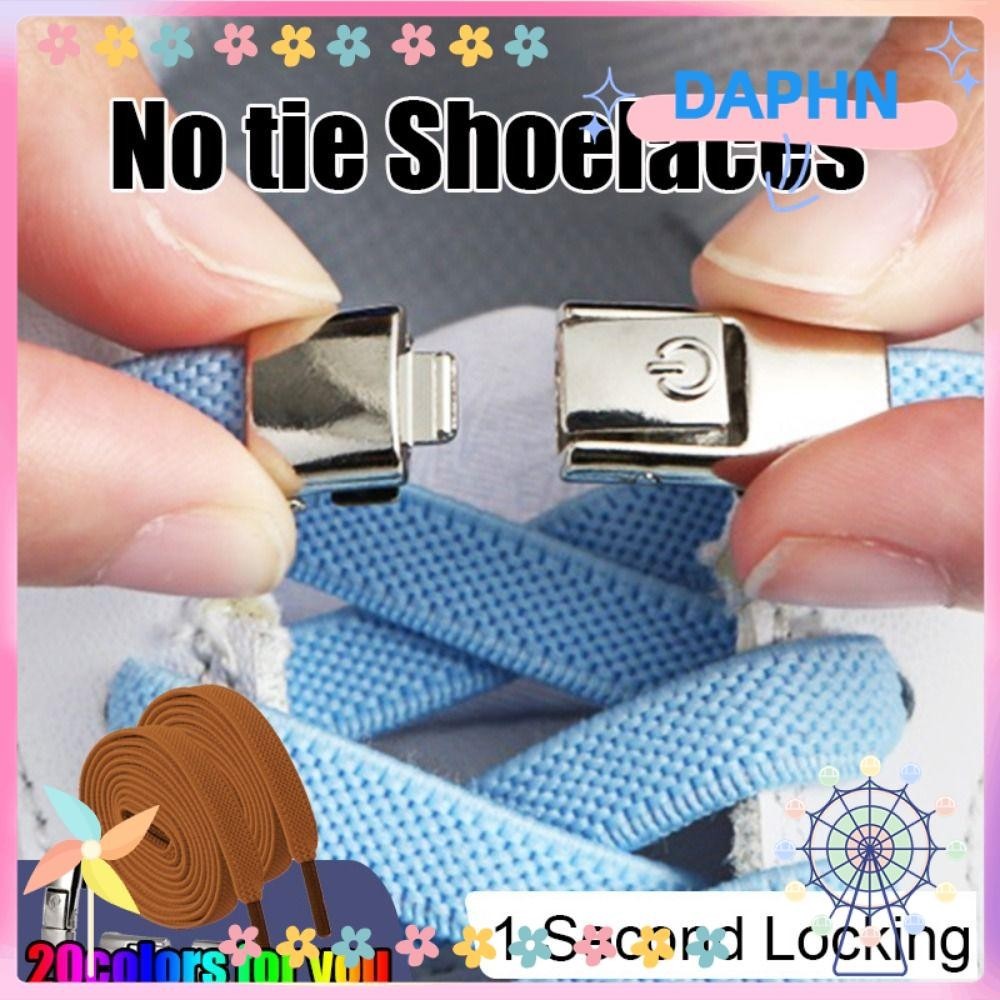 Daphs No Tie Shoe Laces Elastic Quick Release Kids Adult Lazy Laces Strings