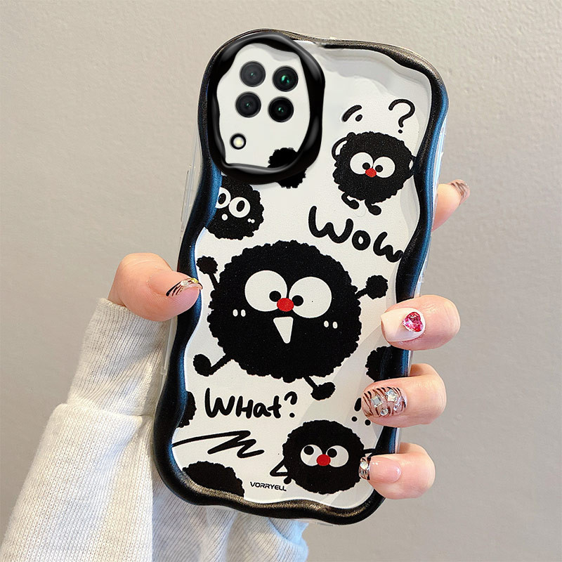ซิลิโคนนุ ่ มกรณีการ ์ ตูนเคลือบสายคล ้ องมือโทรศัพท ์ มือถือ Graffiti กรณี Anti-drop ป ้ องกันกรณีเหมาะสําหรับ Samsung Galaxy A12 4G/5G/A125/M12/F12