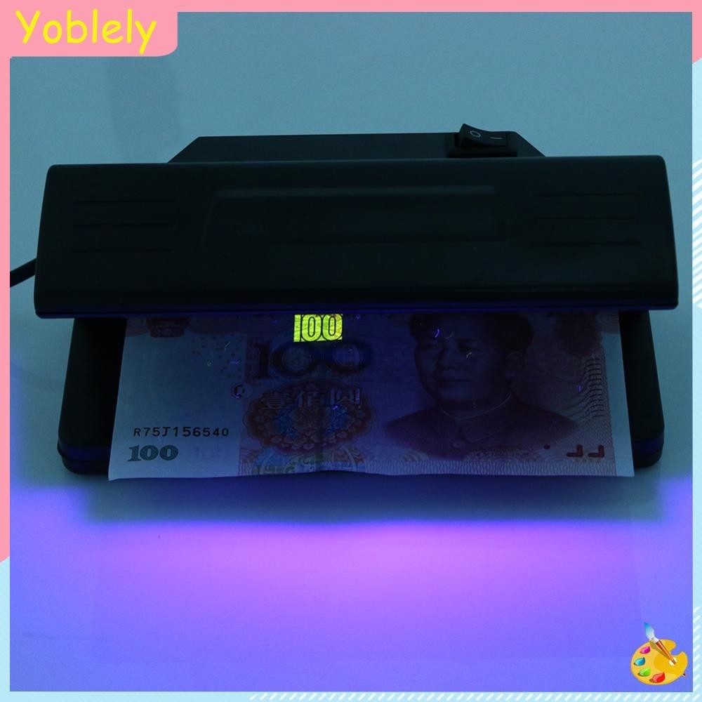 [Yoblely.th ] Uv Light Practical Bill Currency Fake Money Detector Checker EU
