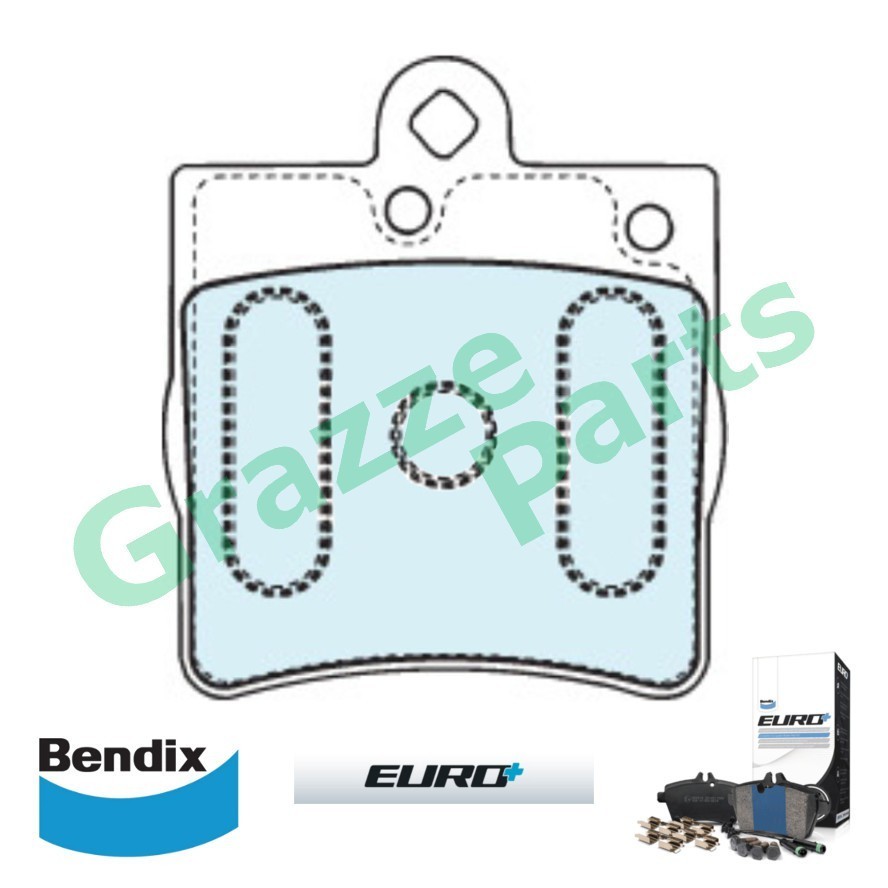 ผ้าเบรค Bendix Euro Plus ด้านหลัง DB1428 - Mercedes Benz C203 C280 E300D W203 W210