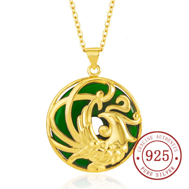 ชาติพันธุ์โทเท็ม Phoenix Nirvana ความปลอดภัยหัวเข็มขัดจี้สร้อยคอ