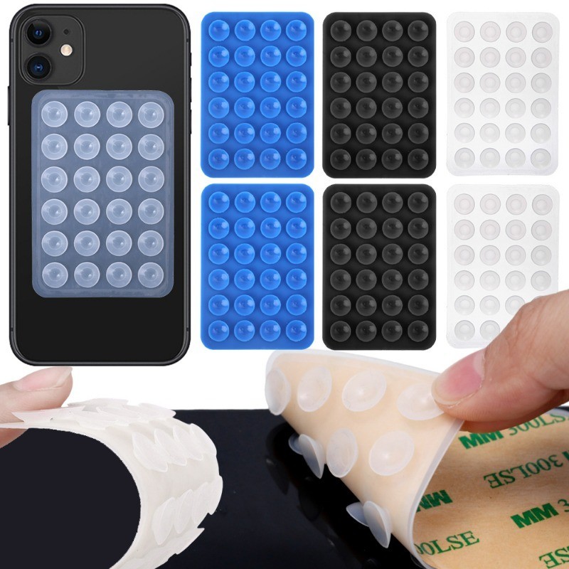 ซิลิโคนถ้วยดูดเคสโทรศัพท์เมา ​-โทรศัพท์มือถือยึดคงที่ ​- แฮนด์ฟรี ด้ามจับแข็งแรง กาวติดหลัง ​- แผ่นดูดยาง ​-อุปกรณ์เสริมโทรศัพท์สากล