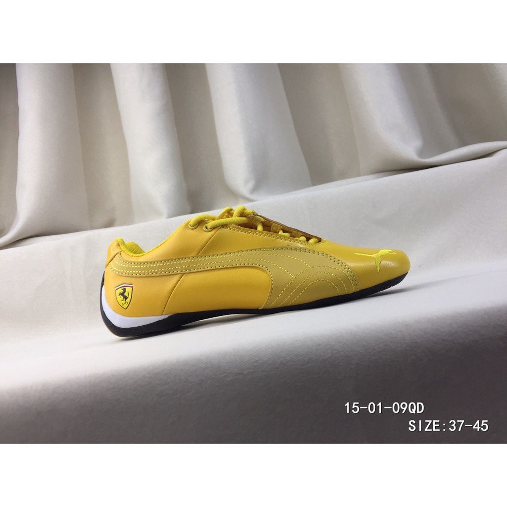 517 ✺ puma ferrari motorsport Men 's Light Yellow Sports Canvas Shoes ggca