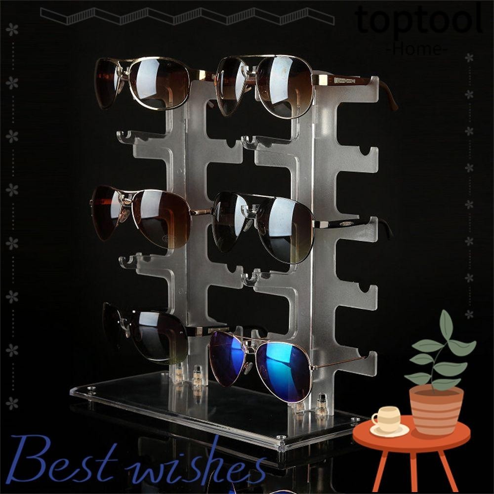 Toptool ชั้นวางแว่นตา พลาสติก ประหยัดพื้นที่ 10 คู่