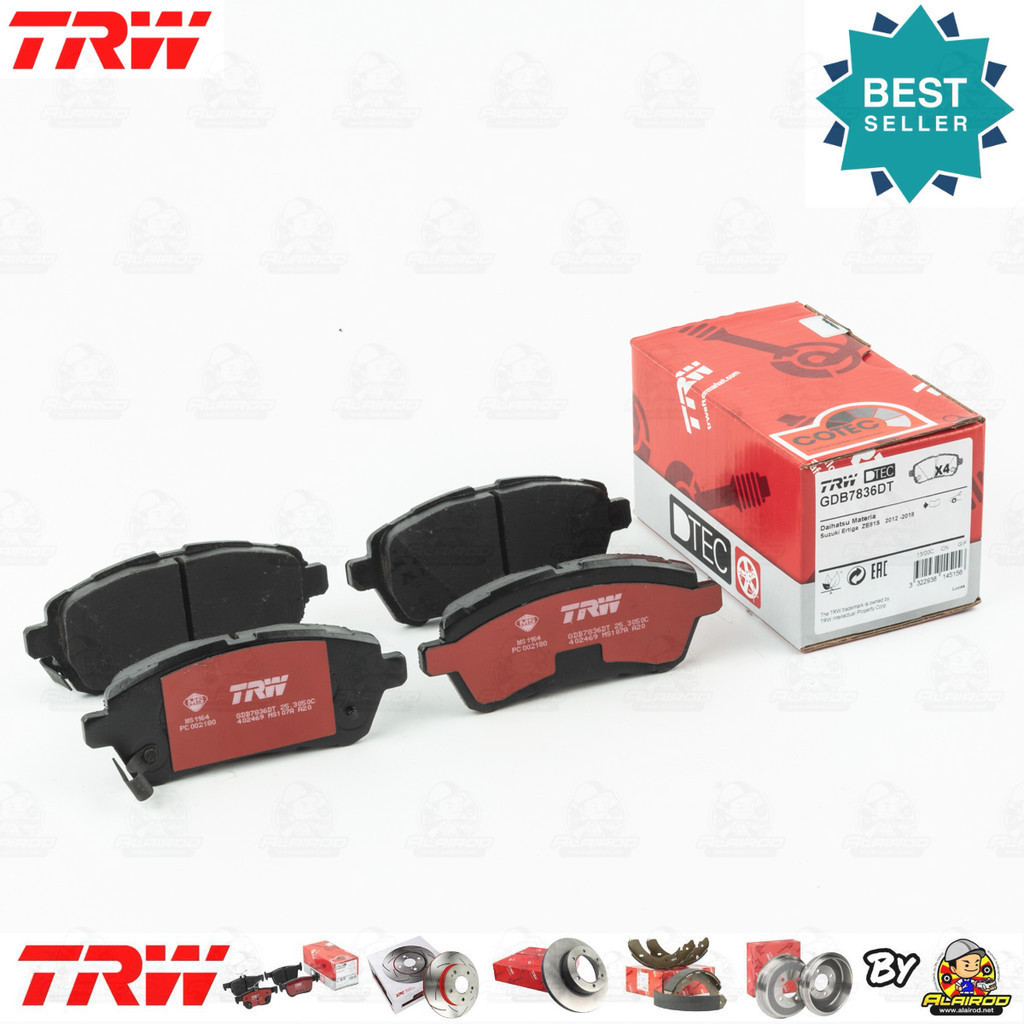 TRW ตัว TOP DTEC ผ้าเบรคหน้า SUZUKI SWIFT 1.2 Navi รุ่นท็อป ดิส4ล้อ ปี 2018-now    GDB 7836 DT