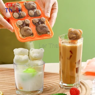 LerThai แม่พิมพ์ทำน้ำแข็งรูปหมี ซิลิโคนทำน้ำแข็งรูปหมี ice cube mold