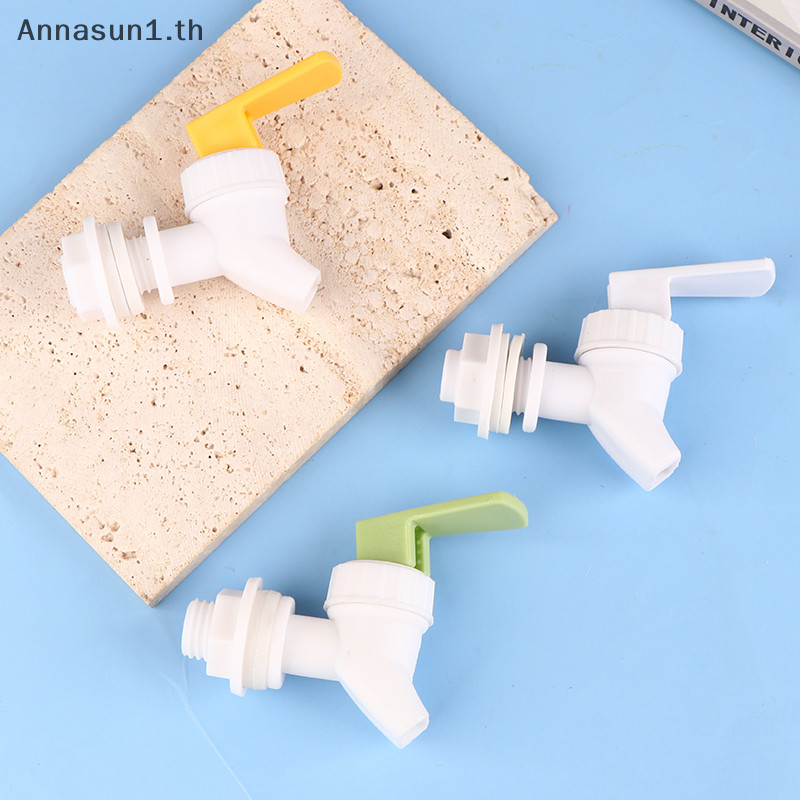 Annasun กดประเภทน้ําผลไม้ถังเครื่องดื่มพลาสติก Tap Gebotteld น้ําลวดเส้นผ่านศูนย์กลาง Spiggot Crane Bibcocks 15 มม.หัวฉีด TH