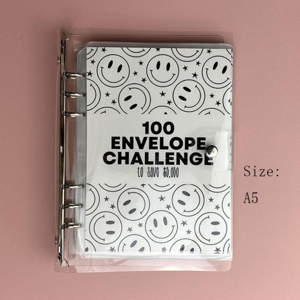 เครื่องผูกท้าทายซองจดหมาย 100 แผ่น พีวีซี ก5 ซองจดหมาย การท้าทายของออมทรัพย์ ตลกด้วยหนังเงินสด ท้าทายหนังสือคนรัก