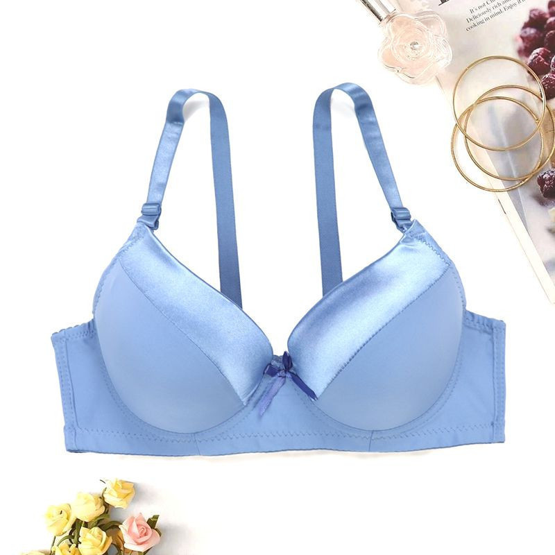 Softrhyme ผู ้ หญิง Push Up Bra นุ ่ มสบาย Underwire Anti-sagging ทุกวัน Bra ชุดชั ้ นในสตรีชุดชั ้ นใน B ถ ้ วย 85B 90B 95B