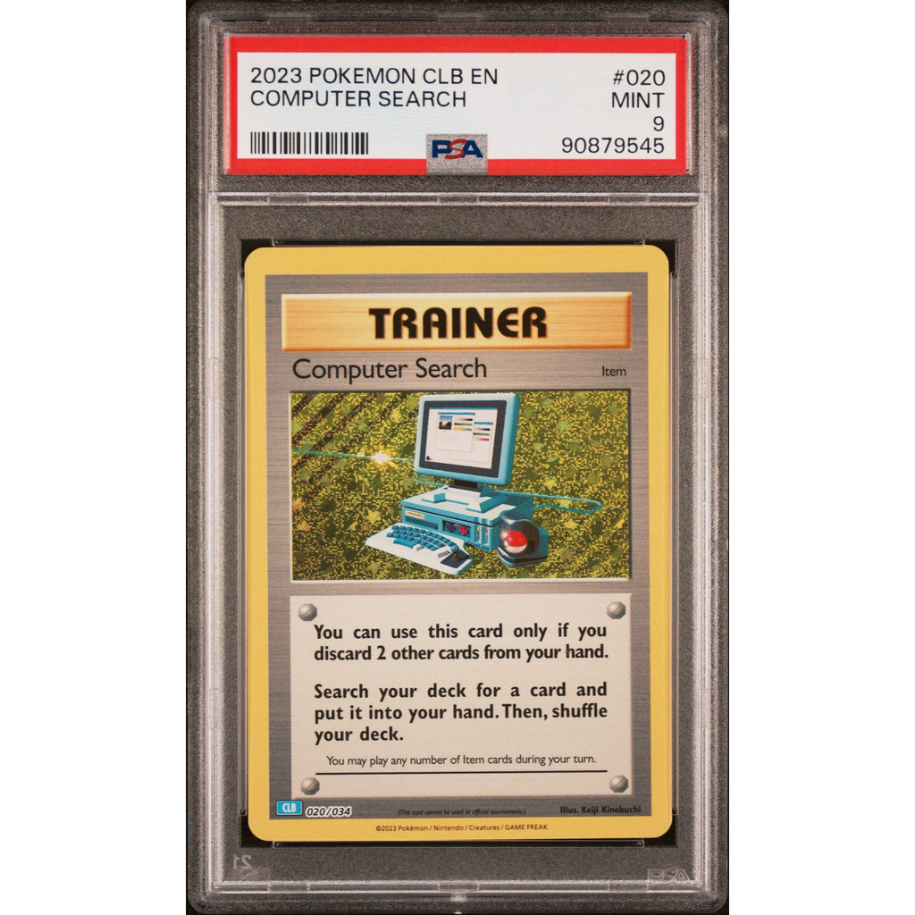 [PSA 9] 2023 POKEMON CLB-TRADING CARD GAME CLASSIC BLASTOISE & SUICUE ex DECK 020 คอมพิวเตอร์ SEARCH