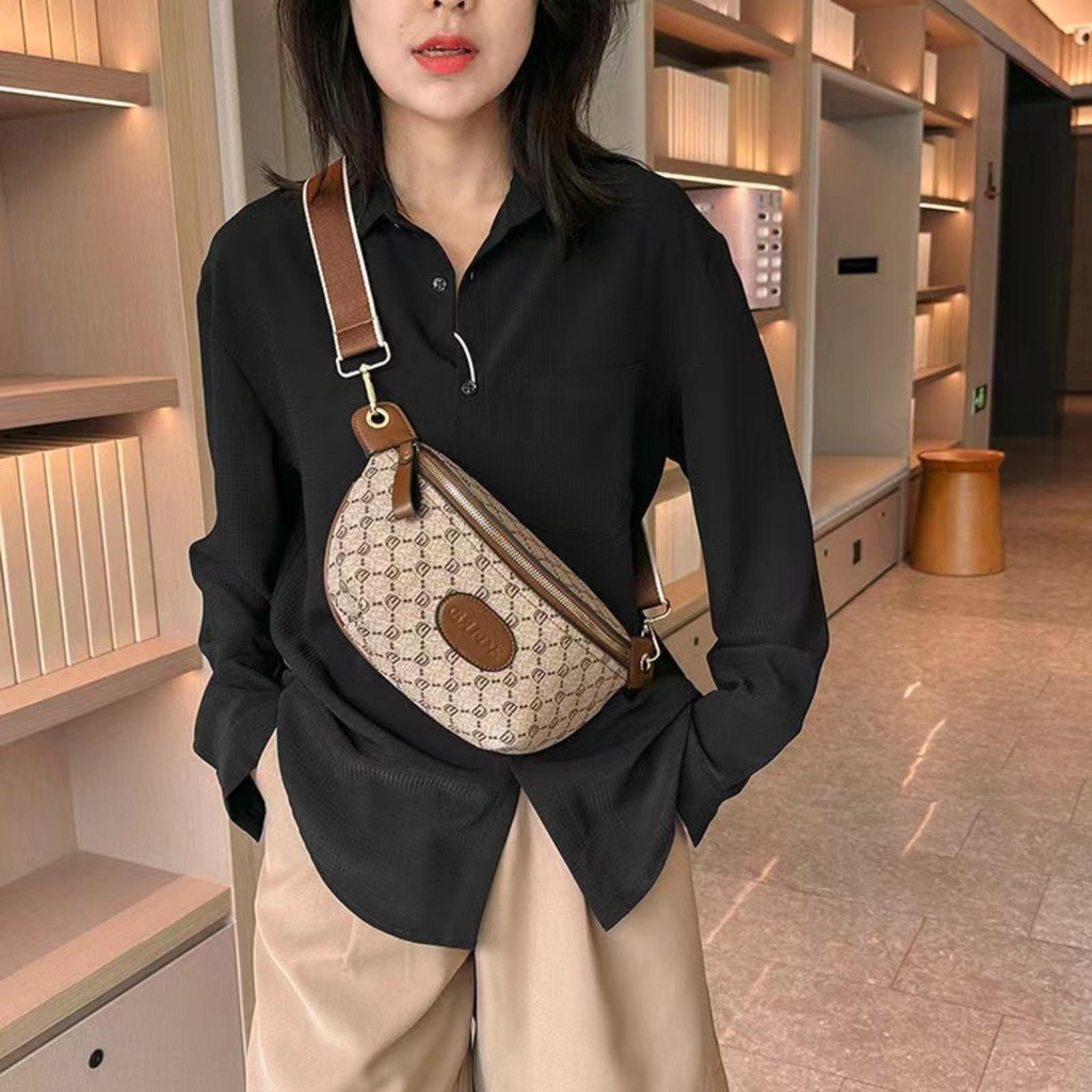 【พร้อมส่ง】Miss Bag Fashion กระเป๋าคาดหน้าอก สไตล์เกาหลี กระเป๋าสะพายไหล่เดียว
