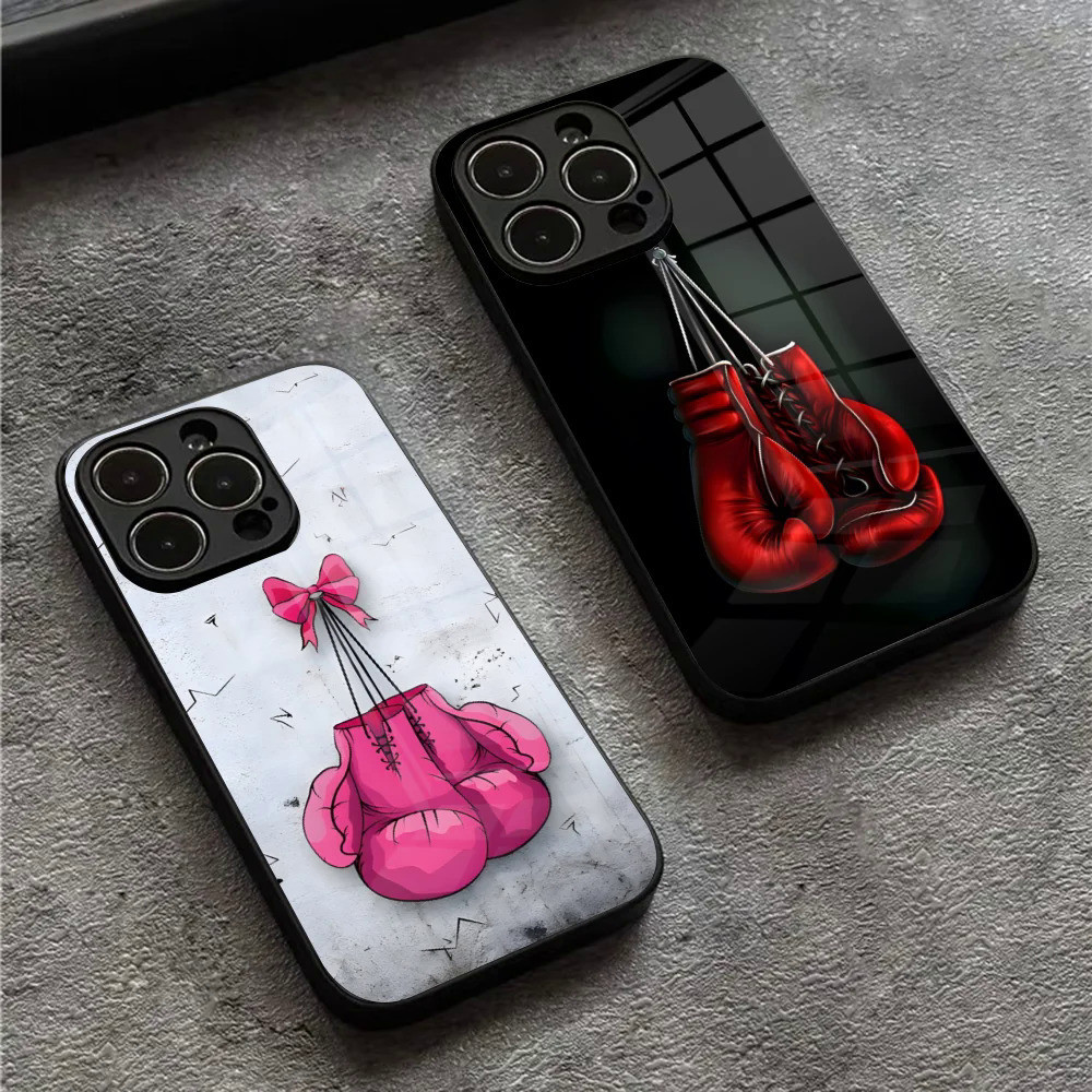 BK-1 เคสโทรศัพท์พร้อมนวมชกมวยสําหรับ Iphone 17,15 14 12 11 13 Pro Max Mini X 8 Xr Xs 7 Puls 6 คริสตั