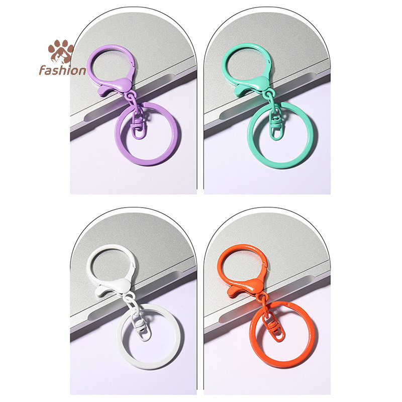 [แฟชั่น] สีเข็มกลัดกุ้งก้ามกรามฤดูใบไม้ผลิขนาดใหญ่ Claspsps ตะขอเปิดแหวน Key Hook พวงกุญแจสําหรับเครื่องประดับทํา DIY พวงกุญแจอุปกรณ์เสริม {TH} - รูปที่ 5