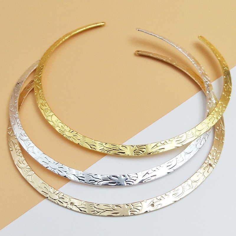 สไตล ์ ย ้ อนยุคสร ้ อยคอแหวนแกะสลัก diy เครื ่ องประดับ Headdress แหวนหน ้ าผากเครื ่ องประดับแหวนแบน