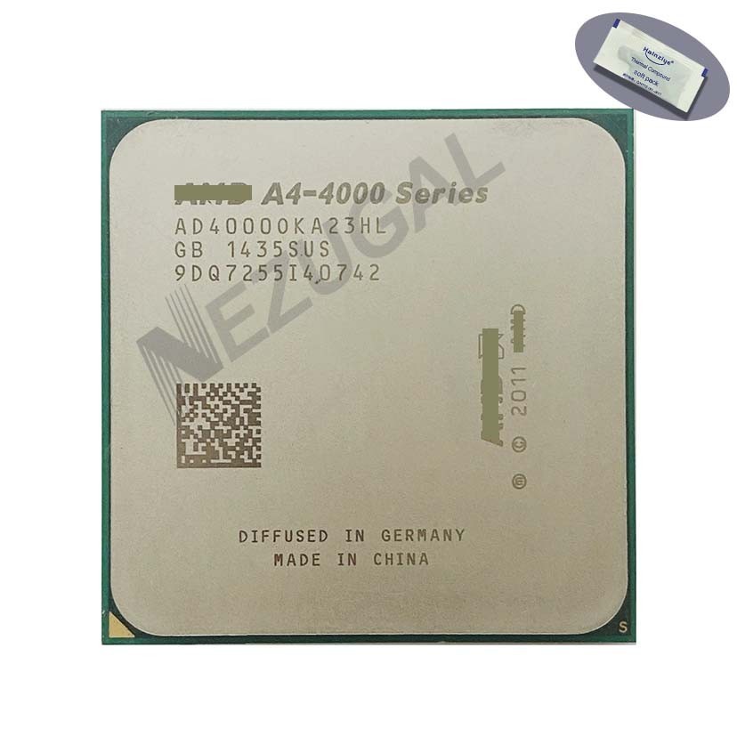 A4-4000 A4 4000 AD4000OKA23HL AD4000OKHLBOX 3 Ghz Dual Core 1M 65W FM2 โปรเซสเซอร์ CPU