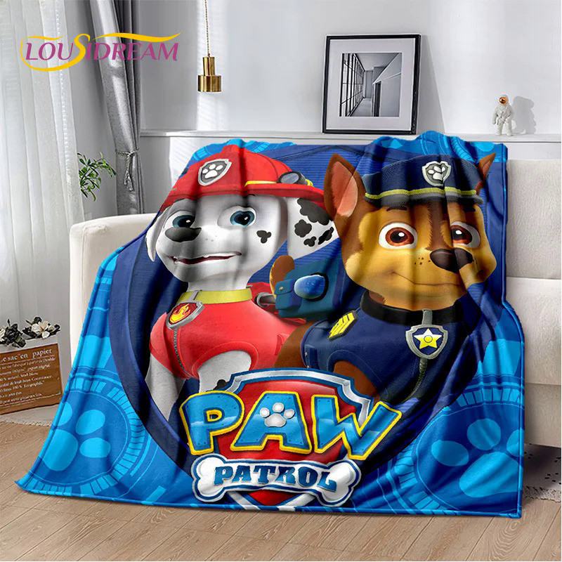 พวงพานน่ารัก Paw Patrol ทำจากผ้าห่ม Flannel อ่อนนุ่ม ใช้สำหรับเตียงหรือปิกนิก - รูปที่ 2