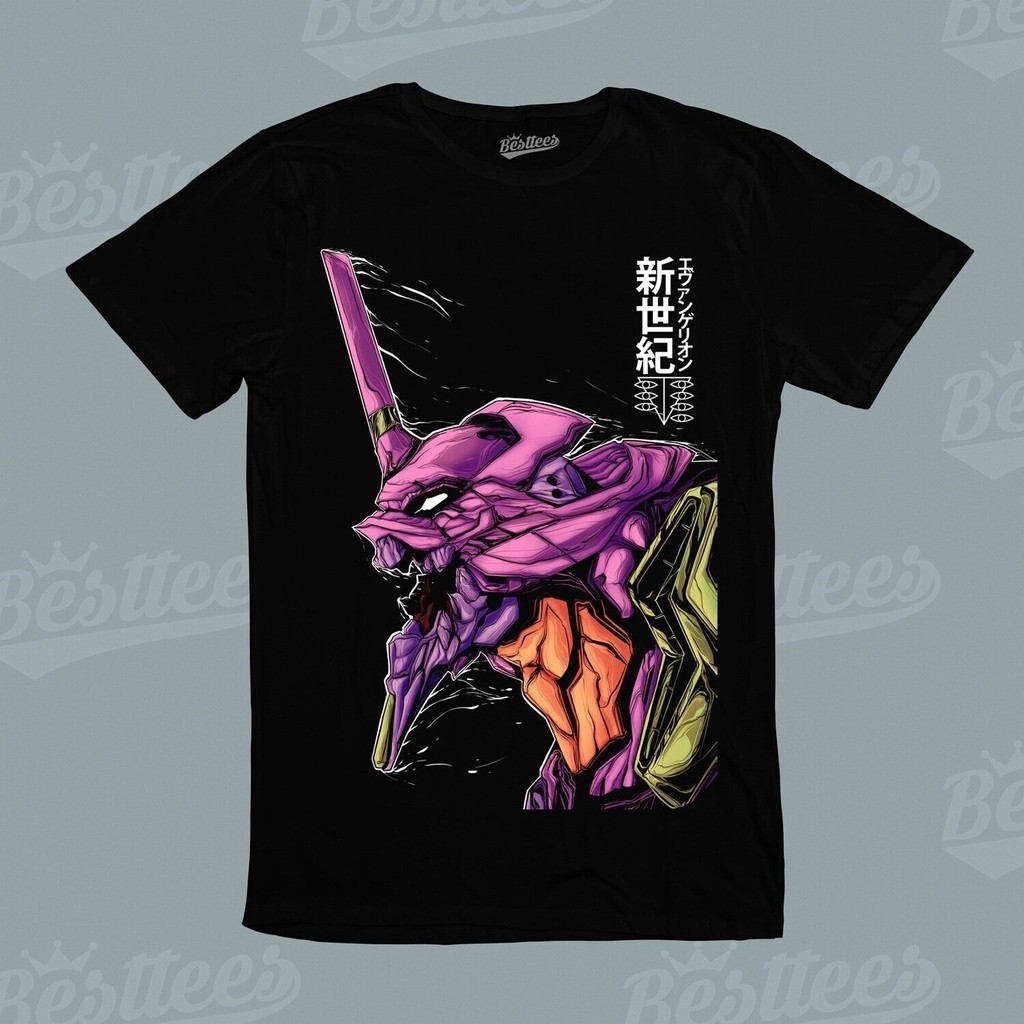 Robot Mech อะนิเมะญี่ปุ่นมังงะ Evangelion Eva-01 Neon Genesis Tee เสื้อยืด