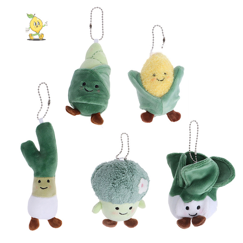 [mozh] ผักตุ๊กตาการ์ตูนกะหล่ําปลีข้าวโพดบรอกโคลีจี้นุ่มยัดตุ๊กตาพวงกุญแจกระเป๋าเป้สะพายหลังกระเป๋ารถตกแต่งเด็กของขวัญ [TH] - รูปที่ 6