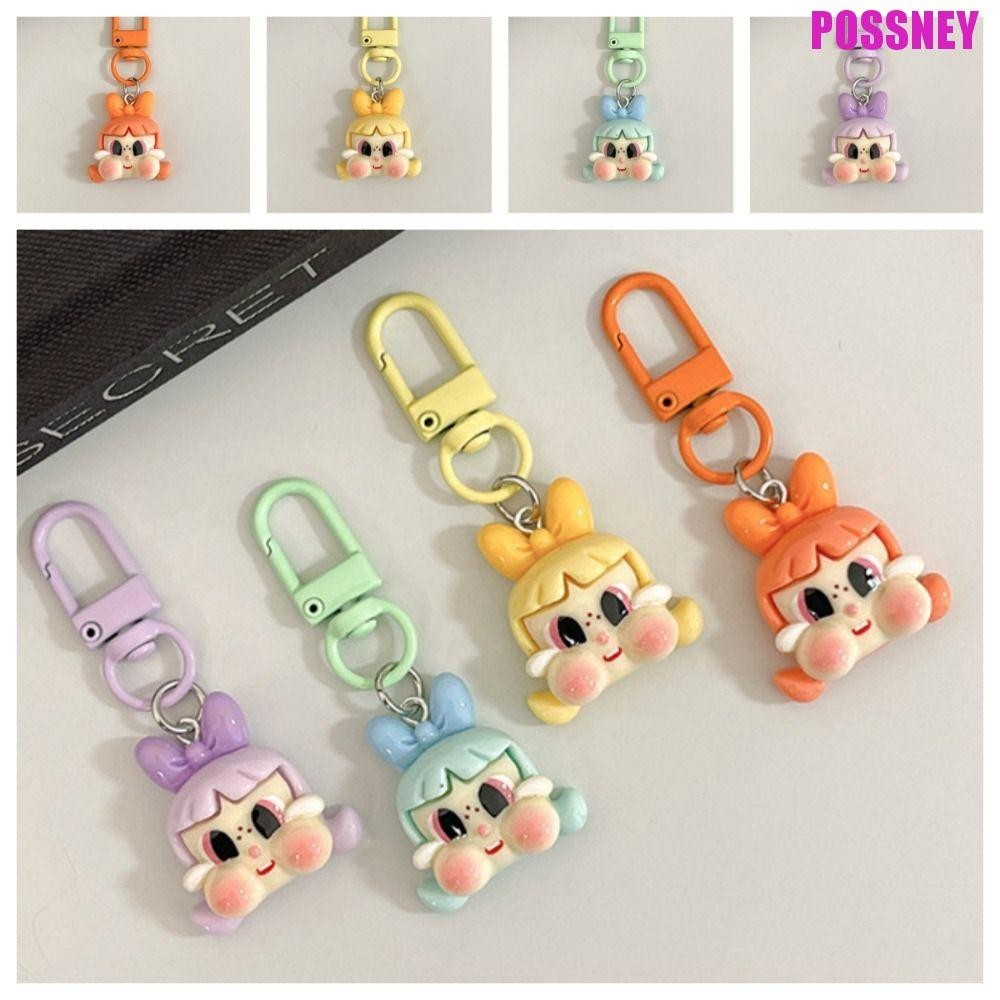 Possney POP MART พวงกุญแจ, สไตล์เกาหลีเรซิ่น Crybaby พวงกุญแจ, Kawaii น่ารักสร้างสรรค์การ์ตูนกระต่าย Crybaby จี้ของขวัญวันเกิด