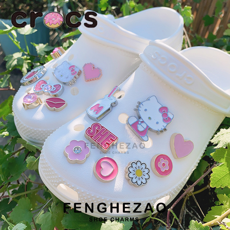 Kitty Pink Series crocs Jibbitz Charms / รองเท ้ าแตะคุณภาพสูง / ชุด Jibbitz/crocs Jibbitz/Birthdaypresent