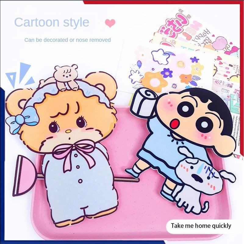 SANRIO ซานริโอ การ์ตูนห้องน้ําสติกเกอร์กําจัดกลิ่นเครยอนชินจังกําจัดกลิ่นกลิ่นหอมสติกเกอร์กันน้ําตกแต่งห้องน้ํา