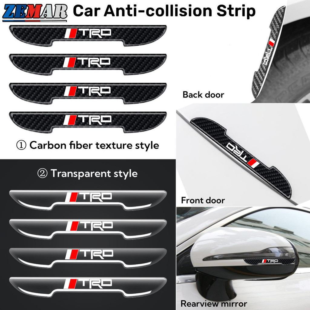 4 ชิ้น Toyota TRD ประตูรถ Anti-Collision Strip Auto Handle กระจกมองหลังสติกเกอร์กันชนใหม่คาร์บอนไฟเบอร์โปร่งใสเนื้อ Anti รอยขีดข่วนสติกเกอร์สําหรับ Agya Raize Calya Avanza Ve

<p>“><center></p>
<h4></h4>
<p><p><font color=