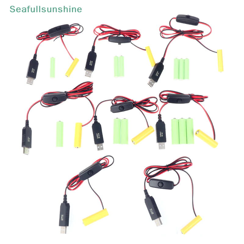 Seaf> อะแดปเตอร์ Dummy สายไฟ USB เปลี่ยนสําหรับรีโมทกล้องของเล่น LED Strip ได้ดี