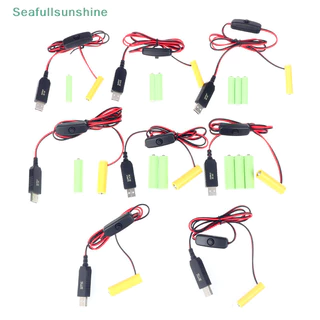 Seaf> อะแดปเตอร์ Dummy สายไฟ USB เปลี่ยนสําหรับรีโมทกล้องของเล่น LED Strip ได้ดี