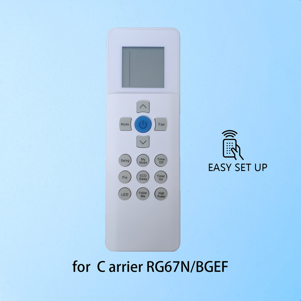 สําหรับใหม่ใหม่ใหม่เปลี่ยนรีโมทคอนโทรล RG67N/BGEF สําหรับ Carrier เครื่องปรับอากาศ Fernbedienung ไม่