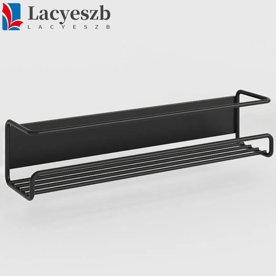 Lacyeszb 1/2/4 ชิ้นชั้นวางเครื่องเทศแม่เหล็ก,ประหยัดพื้นที่ชั้นเก็บตู้เย็นชั้นวางแม่เหล็ก, Strong Magentic Kitchen Organizer เจาะฟรี Heave Duty ตู้เย็นด้านข้างชั้นวางในครัวเรือน