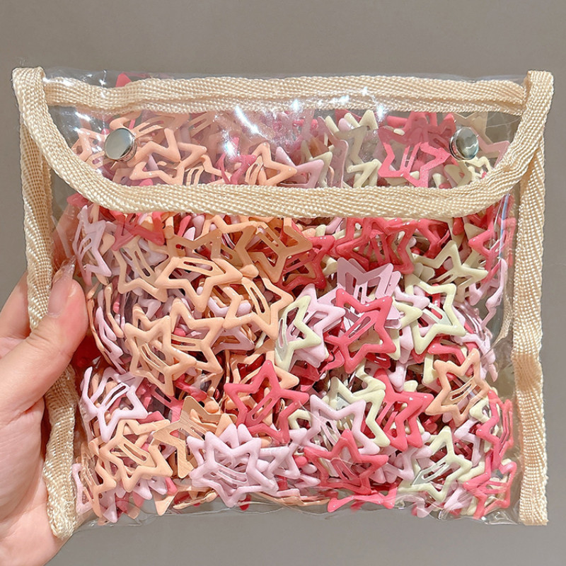 30 ชิ้นเกาหลีที่มีสีสัน Y2k Star ชุดกิ๊บติดผมผู้หญิง Bangs Bb คลิปสาวน่ารักสวยแฟชั่น Hairpins อุปกรณ์เสริมผม