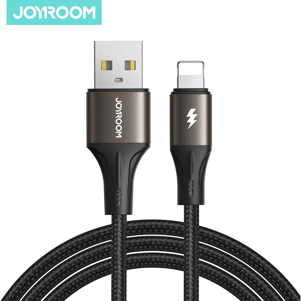 Joyroom รุ่น JR-SA25-AL3 สายชาร์จ 3A Fast charge ชาร์จเร็ว สายยาว 1.2ม. สายไนลอนถัก แข็งแรงทนทาน