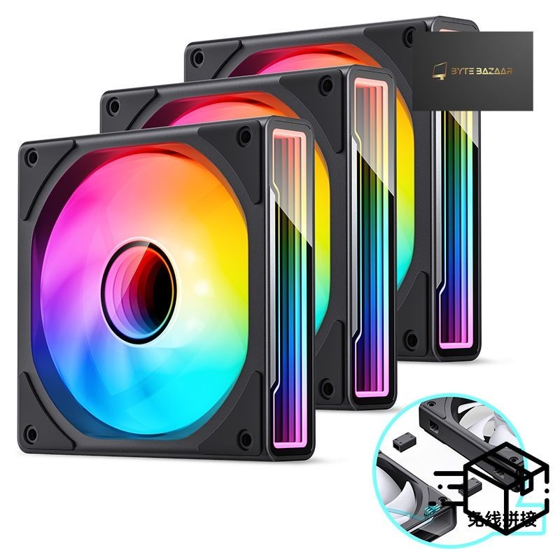 พัดลม Jonsbo ZK-120 Triple Package ARGB 12CM 800-2200rpm (1แพ็ค มี 3 ตัว)