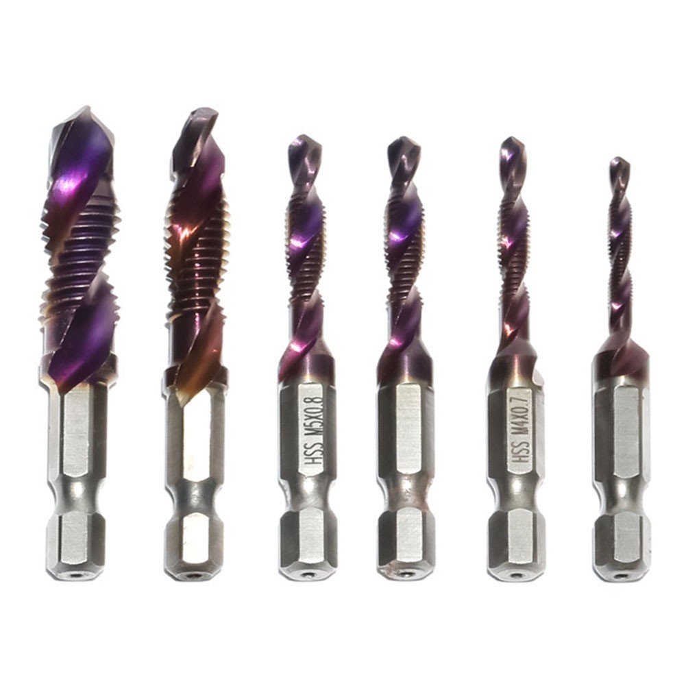 APRTYTap ดอกสว่าน Hex Shank HSS สกรูบิตเครื่องสกรู Compound Tap M3-M10
