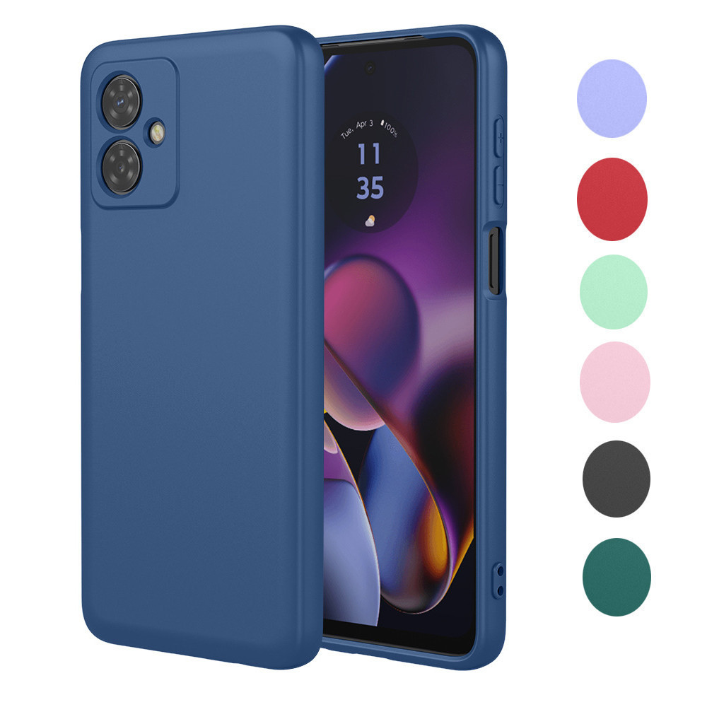 สําหรับ Motorola G Power 2021 Moto G Play G 5G Plus สีทึบเคสโทรศัพท์ Soft TPU กันกระแทกซิลิโคนเหลวเต็มเกราะป้องกัน