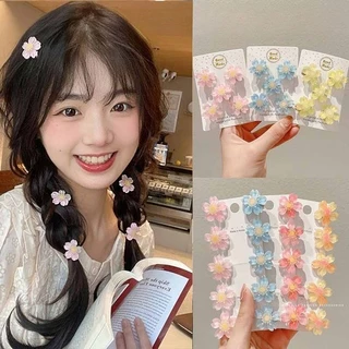 1/5 ชิ้นน่ารัก Mini Peach Blossom กิ๊บติดผม Hairpin อุปกรณ์เสริมสําหรับสาวหวาน