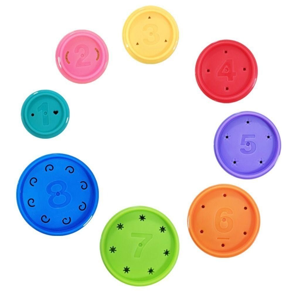Keepin หอคอยแหวนซ้อน, การ์ตูนหมี Early Education Stacking Nesting Circle ของเล่น, ของเล่นซ้อน Building Block ของเล่นประสาทสัมผัส Montessori ถ้วยซ้อนของเล่นพ่อแม่และลูก ราคา ถูกที่สุด ดีลบีเคเค แกลเลอรีภาพที่ 6