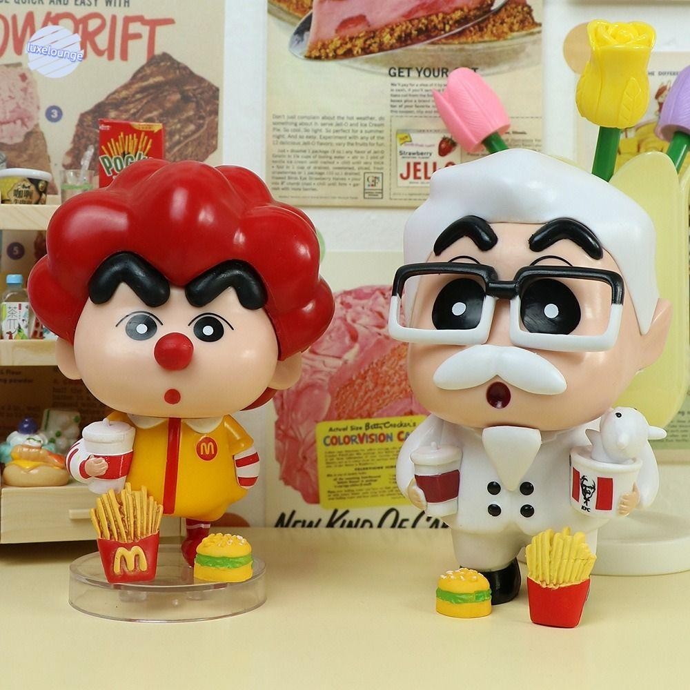 Luxelunge โมเดลชินจัง Crayon Shin-Chan อะนิเมะรูป,McdonaldSการ์ตูน Shin-Chan Action Figure,มินิรุ่นQอะนิเมะPVC
