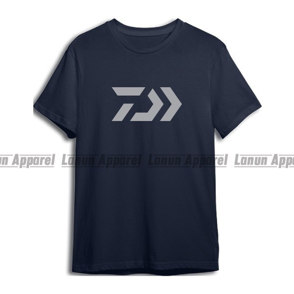 DAIWA fishing เสื้อยืดคอกลมแขนสั้น | เสื้อยืดผู้ชา ไซส์ใหญ่ ใส่สบายๆ oversize คอกลม y2k หลวม