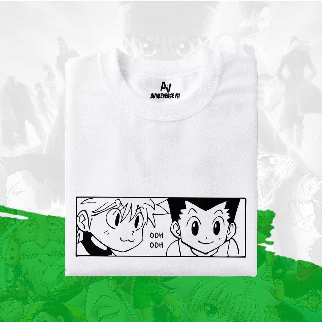 Hunter x Hunter - Killua x Gon Meh Shirt_09 y2k แฟชั่น เสื้อกีฬา วินเทจ ไซส์ใหญ่ รัดรูป