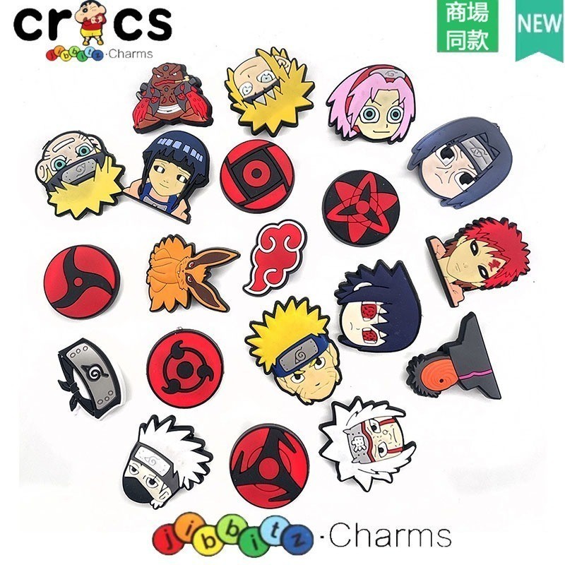 Jibbitz Crocs จิ๊บบิท ติดรองเท้า Naruto ของแทั Jibbitz Crocs เกาหลี Pvc-024