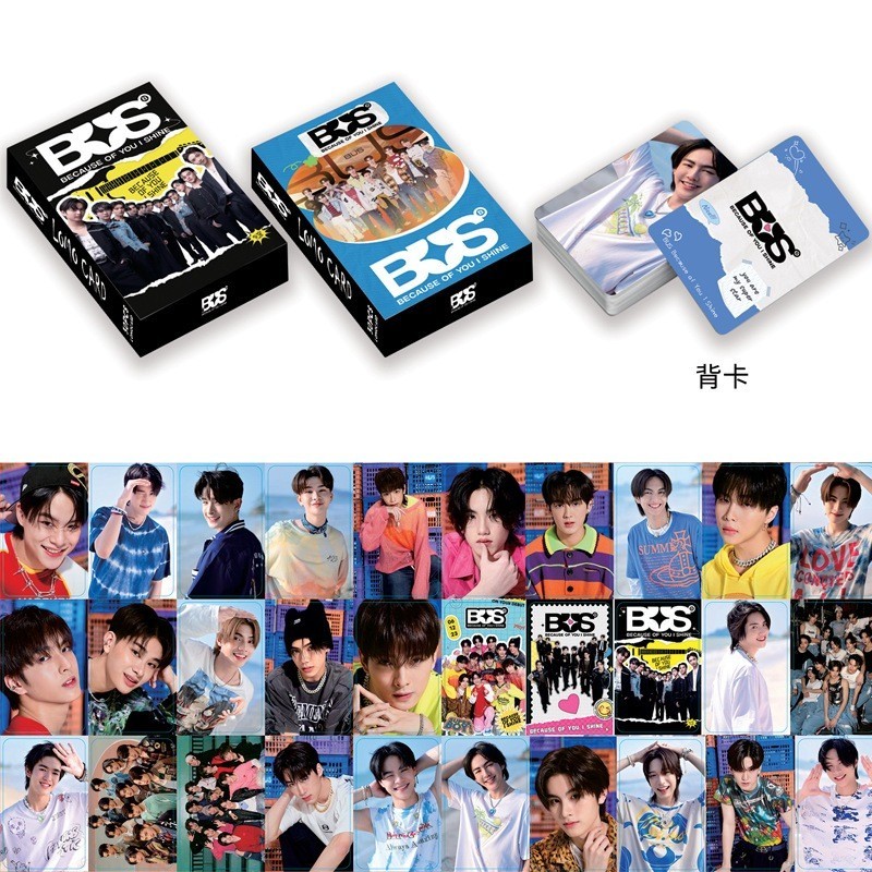 60 ชิ้น/กล่องใหม่ 2024 การ์ด Lomo BUS Debut Photocard BUS การ์ดสองด้าน เพราะคุณ I Shine Idol ของสะสมของขวัญ
