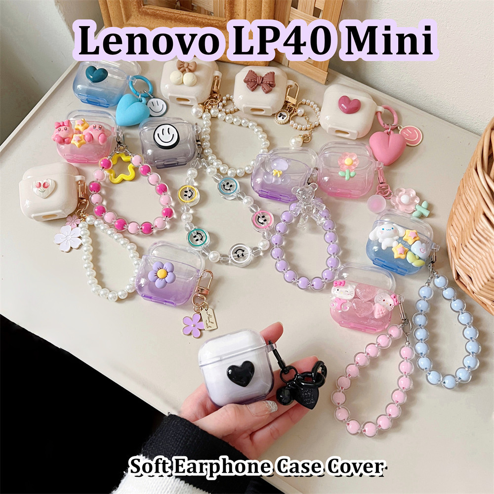 【Case Home】นําไปใช้กับ Lenovo LP40 Mini เคส Case เคสหูฟัง DIY สไตล์การ์ตูนตลก ซิลิโคนนุ่ม เคสหูฟัง